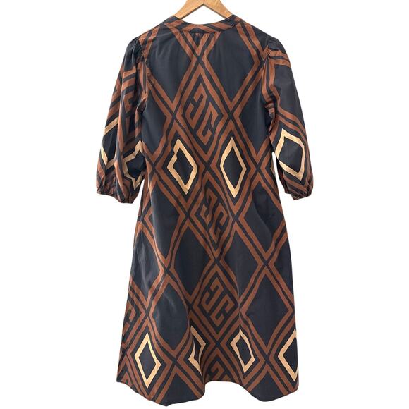 Anthropologie Porridge Mireil Midi Dress Brown Size Small - Picture 4 of 11